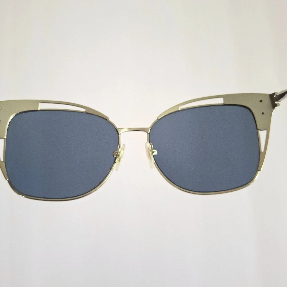 Tory‎ Burch Butterfly Eyeglasses *Frame Only* Gold Tortoise Shell Blue Lenses